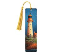 Catoon Segnalibro in legno a forma di faro balena per uomini donne insegnanti regalo vintage fatto a mano segni di libri per leggere pagine marcatori da appendere etichette regalo ornamenti segnalibri