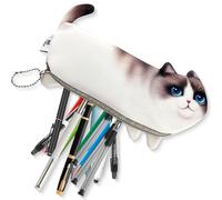 CATOR 1 Pcs Astucci a Forma di Gatti Porta Matita Case a Gatti Porta Moneta Moneta Case Divertente per Fornitura di Aula Scuola con Imbottito Spessa Fodera di Schiuma Regali di Gatti Spigola