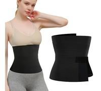 CATOR 1 pezzi Fascia Post Parto Cintura Guaina Post Parto con Estensori Elastici Regolabile Cintura Addominale con Supporto Per la Schiena Traspirante Cintura Shapewear per Recupero Postparto nero