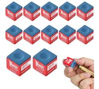 CATOR 12 pezzi Gessetti Biliardo,Gesso da Biliardo,Standard Gessetto Biliardo,Gessetti per Stecche da Biliardo,Gessi Biliardo,Gessetto da Biliardo,Pool Cue Cubes, per Appassionati e Professionisti