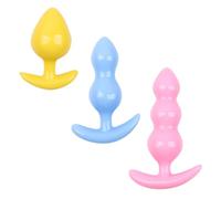 CATOR 3 PCS Plug Anale in Silicone Kit, Butt Plug in silicone, Anal Sesso Giocattoli, Piccolo, Medio, Grande, Sex Toys per uomini donne coppie principianti professionali