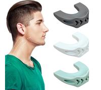 CATOR 3 Pezzi Jaw Trainer, Jaw Gum Trainer Jaw Trainer Dispositivo Gomma da Masticare Bodybuilding Mascella per Rafforzare e Stringere la Mascella e il Collo Donne Uomini (Con Scatola)