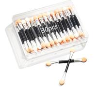 CATOR 30 Pennelli per Ombretto, Pennelli per Ombretto in Spugna, Duo di Colori per il Viso, Applicatore per Ombretto Monouso