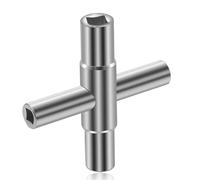 CATOR Chiave quadrata, a 4 vie, dimensioni interne, chiave di sfiato Utilities chiave per cassette elettriche, contatore di energia elettrica, scatola armadio 6,5 mm/7 mm/8 mm/9 mm