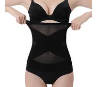 CATOR Fascia Post Parto Cintura, Guaina Post Parto Elastici, Traspirante Cintura Shapewear per Recupero Postparto, Regolabile Cintura Addominale con Supporto Per la Schiena - Nero- XXL