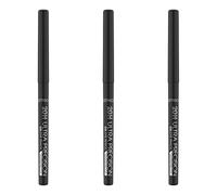 Catrice 20H Ultra Precision Gel Eye Pencil Waterproof, kajal, n. 010 Black, nero, definente, a lunga tenuta, risultato immediato, opaco, vegano, senza profumo, confezione da 3 (3 x 0,08 g)