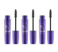 Catrice Allround Mascara Ultra Black, mascara, per volume e lunghezza, n. 010 Blackest Carbon Black Ever, nero, allungante, opaco, vegano, senza profumo, senza alcool, confezione da 3 (3 x 11 ml)