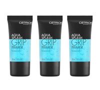 Catrice Aqua Splash Grip Primer, blu, idratante, a lunga durata, radiante fresco, vegano, senza olio, senza parabeni, nanoparticelle, confezione da 3 (3 x 30 ml)
