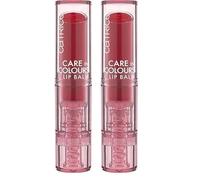 Catrice Care In Colours Lip Balm, n. 040, rosso, idratante, nutriente, naturale, lucido, vegano, senza alcool, senza conservanti, senza parabeni, confezione da 2 (3 g)