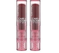 Catrice Care In Colours Lip Balm, n. 050, viola, idratante, naturale, lucido, vegano, senza alcool, senza conservanti, senza parabeni, confezione da 2 (3 g)