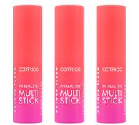Catrice Colour Flush pH-Reactive Multi Stick, Blush, n. 010, rosa, abbinamento colore, risultato istantaneo, naturale, per pelli secche, vegano, senza olio, profumo, senza alcool, confezione da 3 (3 x