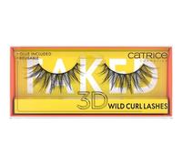 Catrice Faked 3D Wild Curl Lashes, False Eyelashes, Black, Long-Lasting, False Eyelash Effect, Vegan, No Microplastic Particles, Nanoparticles Free, No Profumo, Pack of 1 (1 Pair)