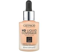 Catrice Fondotinta HD Liquid Coverage, n. 035, Nude, a lunga durata, opacizzante, opaca, per pelle impura, vegana, senza olio, impermeabile, senza alcool, confezione da 1 (30 ml)