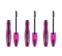 Catrice Glam&Doll Curl & Volume Mascara, mascara n°010, nero, stimolante, volumizzante a lunga durata, opaco, vegano, senza profumo, senza alcool, confezione da 3 (3 x 10 ml)