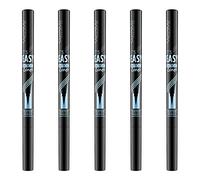 Catrice It's Easy Tattoo Liner Waterproof, eyeliner, eye liner, waterproof, n. 010 Black, nero, definente, opaco, waterproof, vegano, senza profumo, confezione da 5 (5 x 1,1 ml)