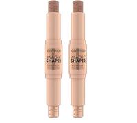 Catrice Magic Shaper Contour & Glow Stick, matita contorno n. 010, multicolore, definendo, risultato immediato, naturale, vegano, senza profumo, senza alcool, senza parabeni, confezione da 2 (9 g)