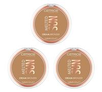 Catrice Melted Sun Cream Bronzer, n. 020, marrone definitivo, risultato immediato, naturale, opaco, vegano, senza olio, senza profumo, senza alcool, confezione da 3 (3 x 9 g)