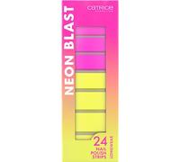 Catrice Neon Blast Nail Polish Strips, N° 010, multicolore, coprente, facile da rimuovere, altamente pigmentato, colorato, privo di nanoparticelle, confezione da 1 (24 pezzi)