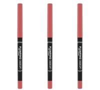 Catrice Plumping Lip Liner 200 Rosie Feels Rose - Set di 3 matite per labbra in legno di palissandro, assorbenti a lunga durata, opache vegane, 3 x 0,35 g