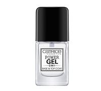 Catrice Power Gel 2in1 Smalto Unghie Base & Top Coat, lunga durata, lucida (10.5ml)