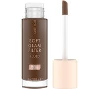 CATRICE Soft Glam Filter Fluid 098 Deep - Fluido viso colorato a coprenza leggera - Texture cremosa e ultra leggera - Con Vitamina E e squalano - Make-up vegano - 30 ml