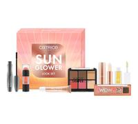Catrice SUNGLOWER LOOK SET, set trucco 7 pezzi per un effetto glow baciato dal sole, per viso, occhi e labbra, con glow tint e stick viso