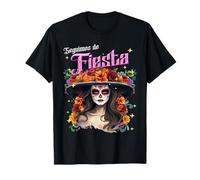Catrina Dia De Los Muertos Sugar Skull Dancing Day The Dead Maglietta