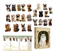 Cats - 2025 -Sweet Kitten -Lailer Avvent Calendar, Calendario Con 24 Figure Di | Calendario Acrilico Acrilico Kitten Advent, Decorazione Per L'albero Di Natale Delle Fes
