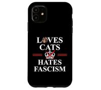 Cats Against Fascism No Kings US Protest Anti Fascism Resist Custodia per iPhone 11