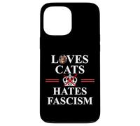Cats Against Fascism No Kings US Protest Anti Fascism Resist Custodia per iPhone 13 Pro Max