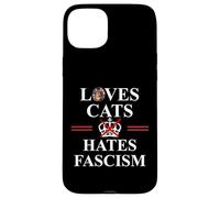 Cats Against Fascism No Kings US Protest Anti Fascism Resist Custodia per iPhone 15 Plus