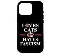 Cats Against Fascism No Kings US Protest Anti Fascism Resist Custodia per iPhone 16 Pro