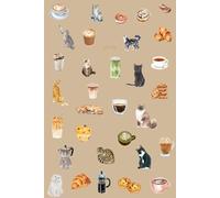 Cats and coffee notebook - journal, notebook, diary, with cats, coffee and treats