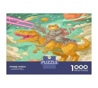 Cats And Dinosaurs Puzzle Giochi Educativo 1000 Elementi Classici Cute Pet Puzzle Decorazione Perfetta Giochi-rompicapo Per Adulti E Ragazzi 52x38cm/1000pcs
