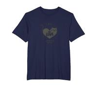 Cats Are Love Wrapped in Fur - Adorabile Amante degli Animali Domestici Maglietta, Uomo Taglie Grandi, Navy, 6X Tall