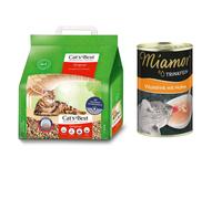 Cat's Best Original lettiera per gatti + 135ml bevanda per gatti Miamor Trinkfein gratis! - 5 l (ca. 2,2 kg)