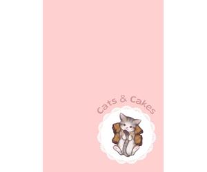 Cats & Cakes (Pink): Cozy Journal Notebook with 7x10-inch Blank Pages