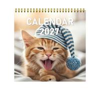 Cats Calendar 2027 - Funny Cat Monthly Planner, Wall Hanging Schedule