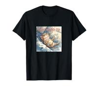Cats Complete Me Snuggly Acquerello Kitten Art Maglietta