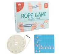 Cats Cradle String - Gioco Con Corda Per Le Mani | Giocattolo Interattivo Con Anello In Nylon | Gioco Educativo Con Rompicapo | Gioco Con Anello Per Abilità Cognitive E Coordinazione | Classico Giocat