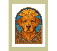 Cats & Dogs Stained Glass Coloring Book: Cats & Dogs Coloring Book