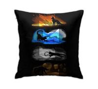 Cats Elements Clans Cush Throw Cover R Case for Sofa Bed 18"x18"-3-sys18002 -Yogu