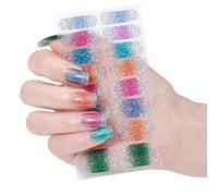 Cats Eye Gels - Adesivi per unghie in gel, per avvolgere le unghie con brillantini, per unghie, per donne, gatti, occhi, gel per unghie