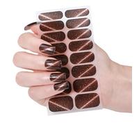 Cats Eye Gels - Adesivi per unghie in gel, per avvolgere le unghie con brillantini, per unghie, per donne, gatti, occhi, gel per unghie