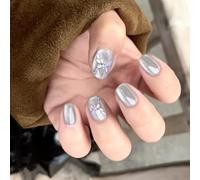 Cats Eye Press Su Unghie Farfalla Unghie Finte Completamente Coperto Unghie Finte Unghie Acriliche Colla Su Unghie Unghie Artificiali