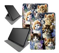 Cats Family Case Design per Microsoft Surface Go 3 2021 / Surface Go 2 2020 / Surface Go 2018 10" Tablet, rotazione a 360 gradi con angoli di visione multipli custodia con auto sleep/wake