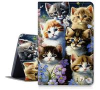 Cats Family Custodia per Samsung Galaxy Tab A7 Lite 8,7" modello 2021 (SM-T220/T225/T227), custodia in pelle PU con angoli di visualizzazione multipli pieghevole per Galaxy Tab A7 2020