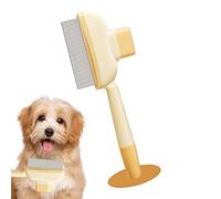 Cats Flea Comb, Metal Fine Tooth Dog Grooming Tool, Self-Cleaning Brush with Massaging Action for Large Medium Small Breeds, Ideal Pet Care Accessory Daily Travel Bathing Stain Removal Outdoor