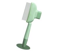 Cats Flea Comb, Metal Fine Tooth Dog Grooming Tool, Self-Cleaning Brush with Massaging Action for Large Medium Small Breeds, Ideal Pet Care Accessory Daily Travel Bathing Stain Removal Outdoor