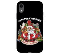 Cats For Everybody Christmas Funny Meowy Xmas Santa Custodia per iPhone XR